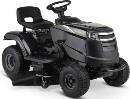 Texas TTS108 Rasentraktor, 108 cm Schnittbreite, 12,5 PS Benzinmotor, Schaltgetriebe, Seitenauswurf & Mulchkit Alpina