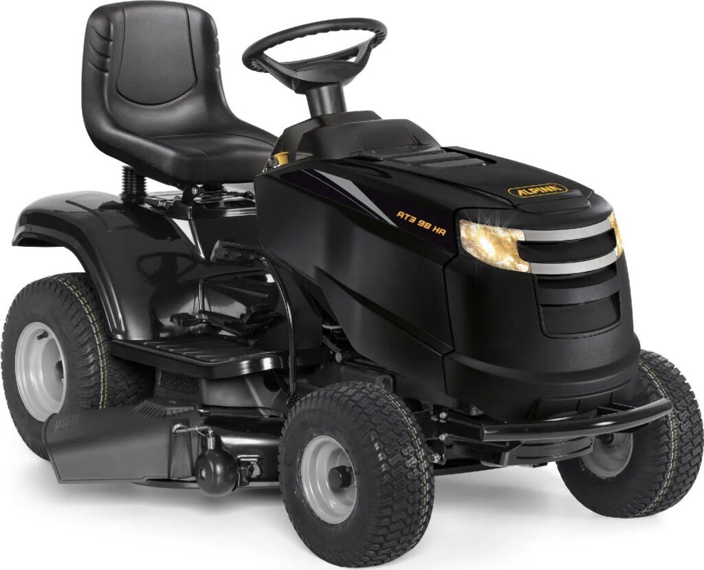Alpina AT3 98 HA Rasentraktor, 98 cm Schnittbreite, 13 PS Benzinmotor, Hydrostat, Seitenauswurf Alpina