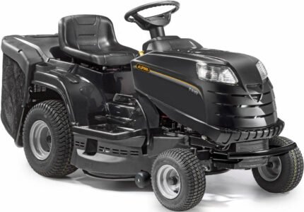 Alpina Rasentraktor AT 84 HA, 84 cm Schnittbreite, 414 cm³ Motor, Hydrostat, 200 L Fangkorb Alpina
