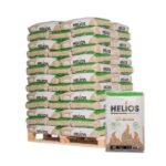 HELIOS Holzpellets ENplus A1 / DINplus – 975 kg Palette (65×15 kg), Heizwert >4,7 kWh/kg, Nadelholz HELIOS