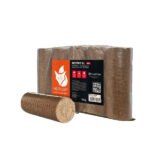 Heizfuxx Nestro XL Rot Holzbriketts Hartholz – 960 kg Palette (96×10 kg), Heizwert ≥4,8 kWh/kg, Rundbriketts Heizfuxx