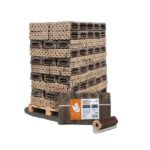 Heizfuxx PiniKay Octagon Holzbriketts Hartholz – 960 kg Palette (96×10 kg), Heizwert ≥4,8 kWh/kg, achteckig mit Loch Heizfuxx