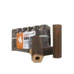 Heizfuxx PiniKay Octagon Holzbriketts Hartholz – 960 kg Palette (96×10 kg), Heizwert ≥4,8 kWh/kg, achteckig mit Loch Heizfuxx