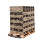 Heizfuxx PiniKay Octagon Holzbriketts Hartholz – 960 kg Palette (96×10 kg), Heizwert ≥4,8 kWh/kg, achteckig mit Loch Heizfuxx