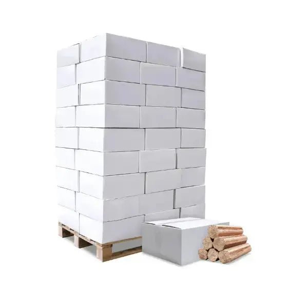 Heizfuxx BBQ Buchenholzbriketts – 972 kg Palette (54×18 kg), Heizwert ≥4,8 kWh/kg, Buche, Grillbriketts Heizfuxx