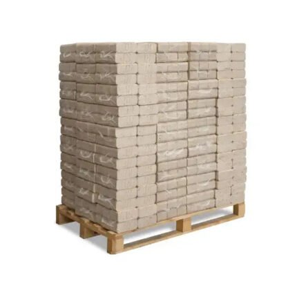 Heizfuxx RUF Classic White Holzbriketts – 960 kg Palette (96×10 kg), Heizwert ≥4,8 kWh/kg, Weißholz, RUF-Form Heizfuxx