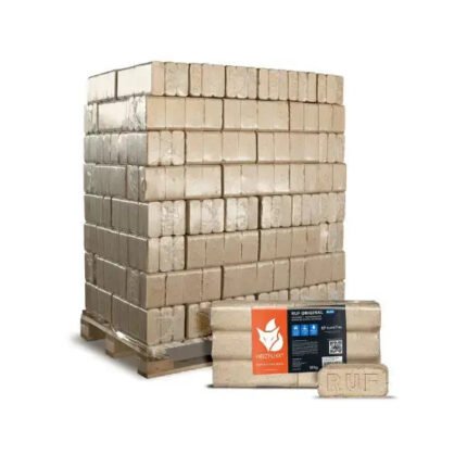 Heizfuxx RUF Original Blue Holzbriketts Hartholz – Heizwert ≥4,8 kWh/kg, geringe Restfeuchte, Premium RUF-Briketts Heizfuxx