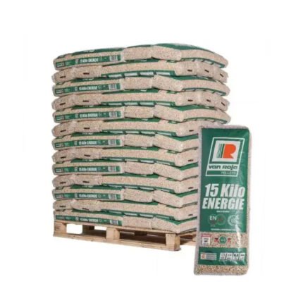 Van Roje Holzpellets ENplus A1 – 975 kg Palette (65×15 kg), Heizwert ≥4,6 kWh/kg, DINplus/ENplus A1 Van Roje