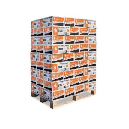 Heizfuxx Nestro Hartholz M Holzbriketts – 972 kg Palette (81×12 kg), Heizwert ≥4,8 kWh/kg, Rundbriketts Heizfuxx