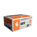 Heizfuxx Nestro Hartholz M Holzbriketts – 972 kg Palette (81×12 kg), Heizwert ≥4,8 kWh/kg, Rundbriketts Heizfuxx