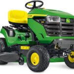 John Deere X107 Rasentraktor, 107 cm Schnittbreite, 17,5 PS Benzinmotor, Hydrostat, Seitenauswurf John Deere
