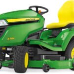 John Deere X584 Rasentraktor mit 122 cm Accel Deep Mähwerk, 22,1 PS Kawasaki Motor, Hydrostat John Deere