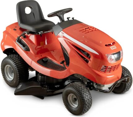 SABO 110-S Rasentraktor, 110 cm Schnittbreite, Benzinmotor, Hydrostat, Seitenauswurf inkl. Mulchkeil Sabo