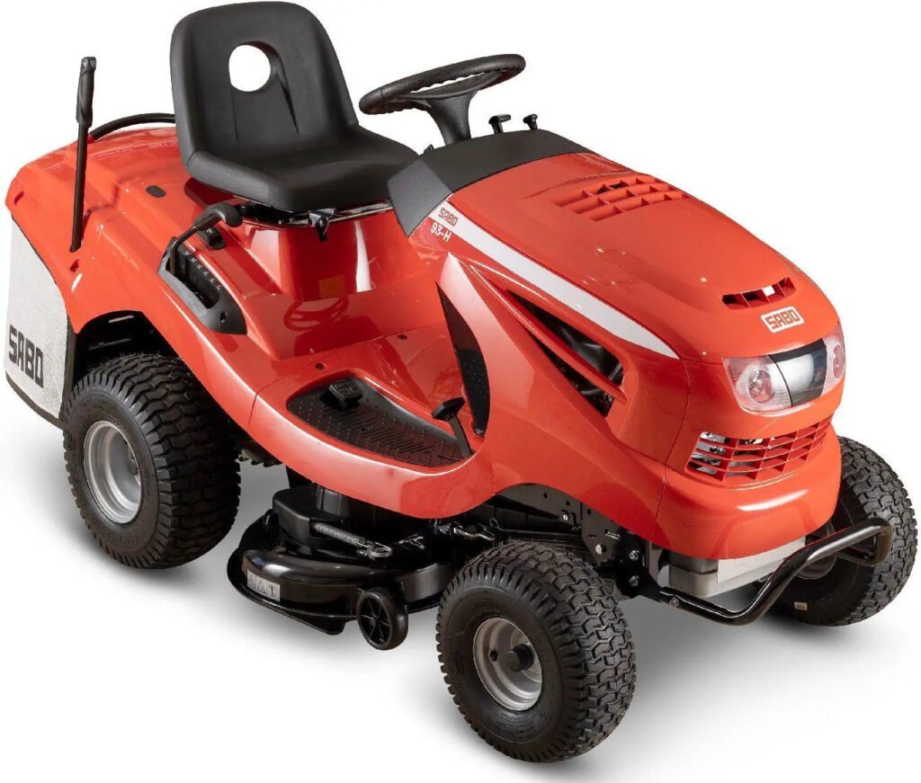 Sabo Rasentraktor 93-H, 95 cm Schnittbreite, 2-Zylinder Motor, Hydrostat, 250 L Fangkorb Sabo