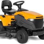 Stiga Tornado 5108 Rasentraktor, 108 cm Schnittbreite, 14,7 PS Benzinmotor, Hydrostat, Seitenauswurf & Mulchkit, inkl. Anhängekupplung Stiga