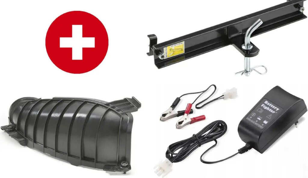 Stiga Tornado 5108 Rasentraktor, 108 cm Schnittbreite, 14,7 PS Benzinmotor, Hydrostat, Seitenauswurf & Mulchkit, inkl. Anhängekupplung Stiga